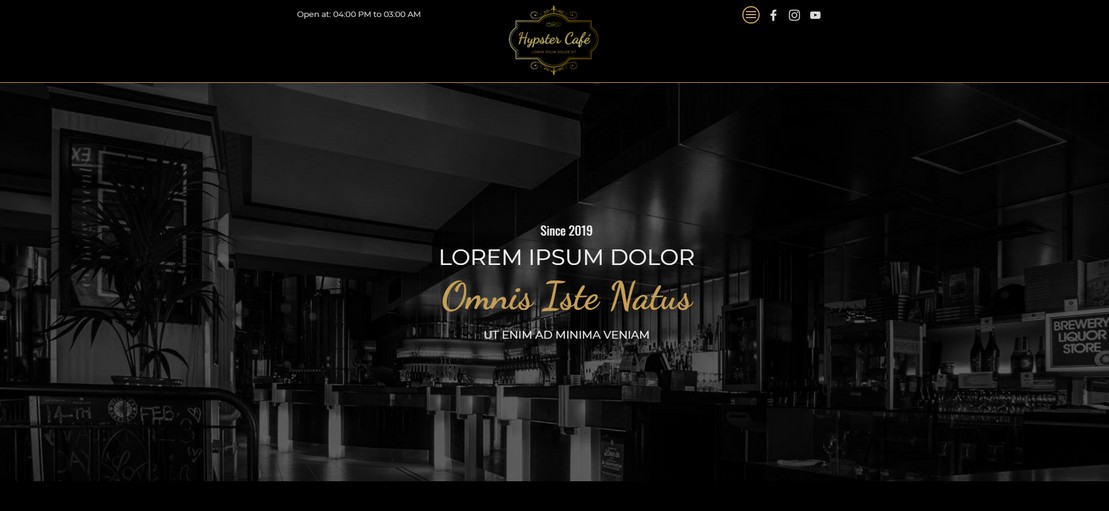 Onlineshop- und Webdesign-Vorlage CafeBar1 Onlineshop- und Webdesign-Vorlage CafeBar1