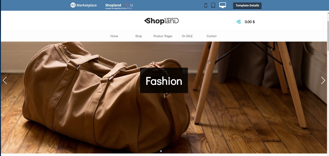 Onlineshop- und Webdesign-Vorlage Mode und Design Onlineshop- und Webdesign-Vorlage Mode und Design