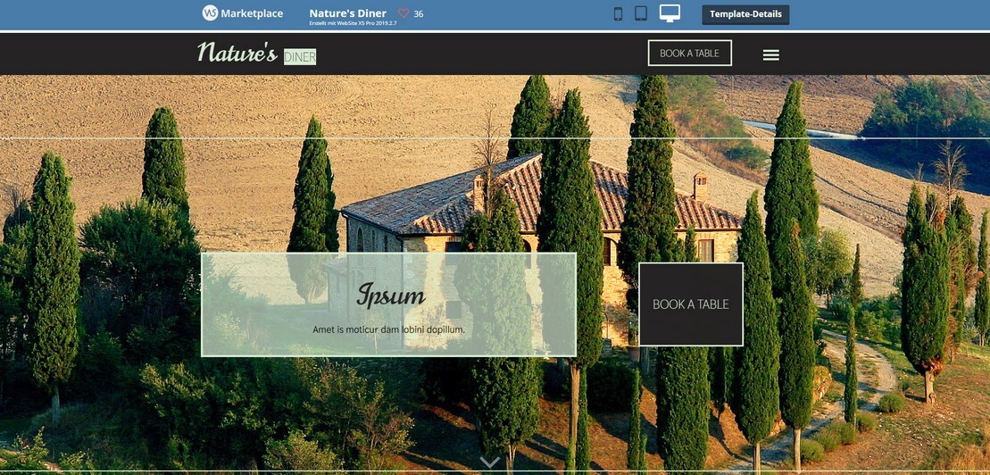 Onlineshop- und Webdesign-Vorlage Naturprodukte1 Onlineshop- und Webdesign-Vorlage Naturprodukte1
