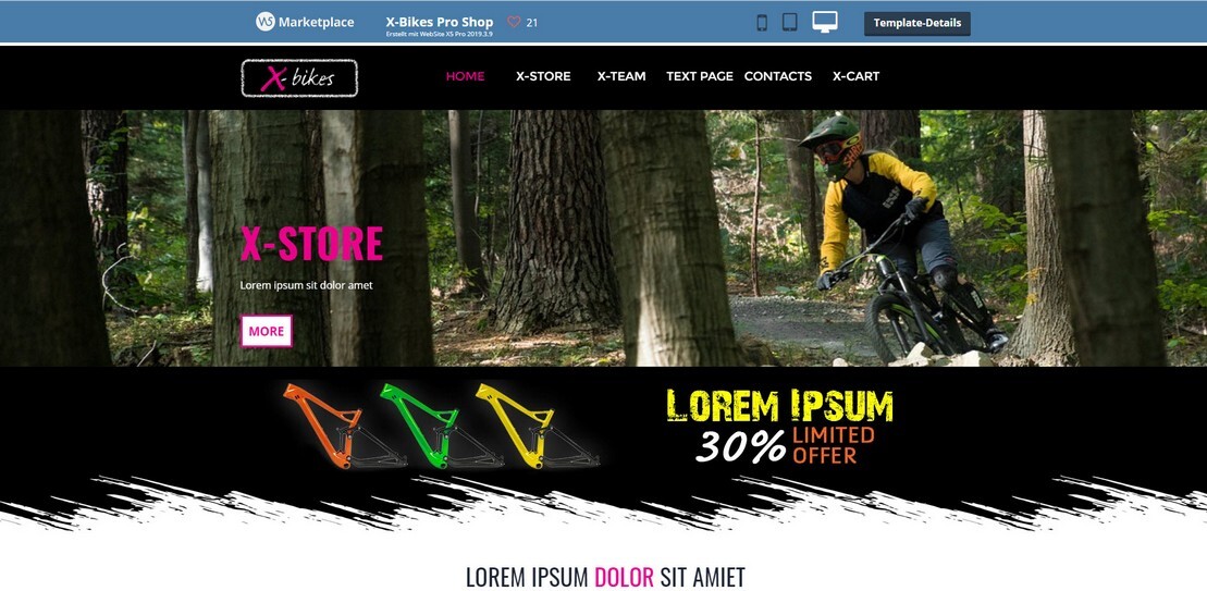 Header x-Bikes und Zweiradhandel